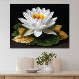 Radiant Lotus Elegance - NicheCanvas