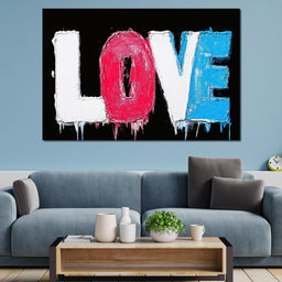 Colorful Expression of Love - NicheCanvas