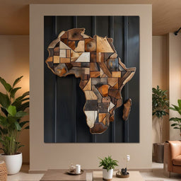 Africa Wooden Art - Johanjjf - NicheCanvas