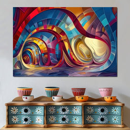 Vibrant Vortex - Tooples Art - NicheCanvas