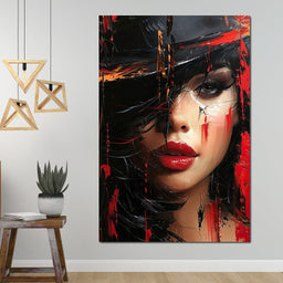 Sable Shroud of Passion - NicheCanvas