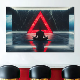 Silent Reflection Triangle - NicheCanvas