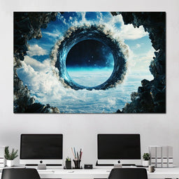 Portal to Celestial Realms - NicheCanvas