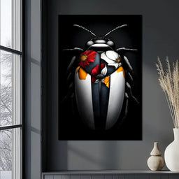 Beneath Floral Wings - NicheCanvas