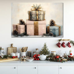 Snowflake Gift Box Jubilee - NicheCanvas