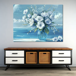 Azure Blossoms - TooplesArt - NicheCanvas