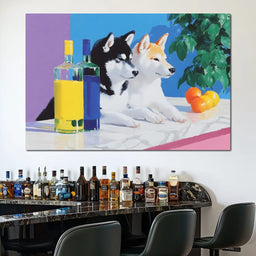 Canine Reflections and Citrus - NicheCanvas