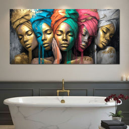 Golden Reverie Sisterhood - NicheCanvas