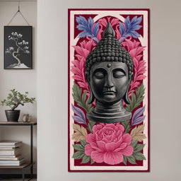 Buddha Tranquil Floral Meditation - NicheCanvas