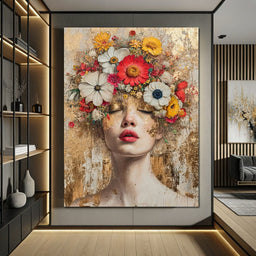 Golden Petal Dreams - NicheCanvas