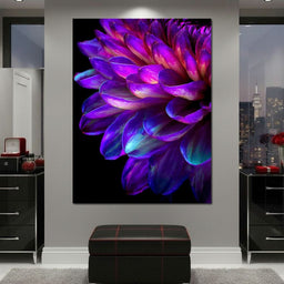 Electric Violet Petal Reverie - NicheCanvas