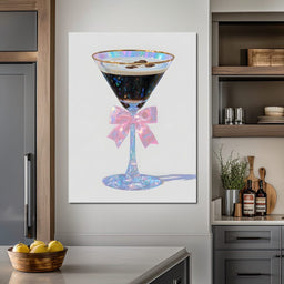 Iridescent Espresso Martini Bow - NicheCanvas