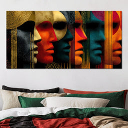 Faces of Colorful Reflections - NicheCanvas