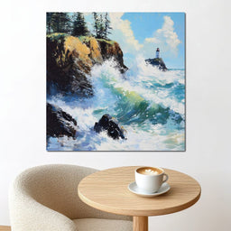 Ocean Waves Dance Sentinel - NicheCanvas