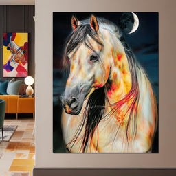 Nightfire Stallion - TooplesArt - NicheCanvas