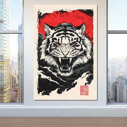 Roaring Tiger Wild Spirit - NicheCanvas
