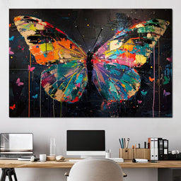 Enchanted Butterfly Mosaic - NicheCanvas