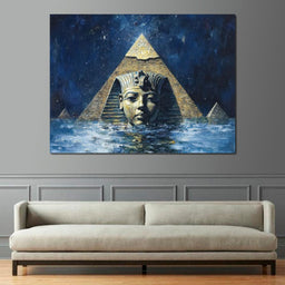 Pharaoh's Timeless Reflection - NicheCanvas