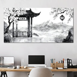 Tranquil Mountain Passage - NicheCanvas