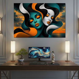 The Lovers Who Never Spoke - TooplesArt - NicheCanvas