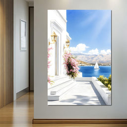 Coastal Sunlit Retreat - NicheCanvas