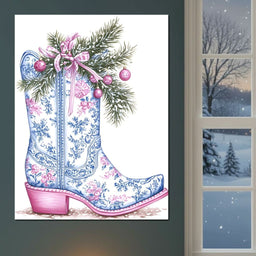 Holiday Cowboy Boot Bouquet - NicheCanvas