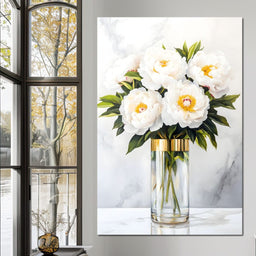 Opulent Peony Elegance - NicheCanvas