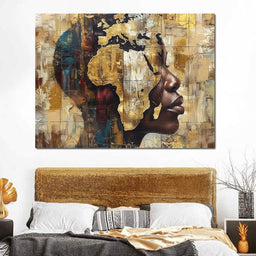 Golden Silhouette Reverie - Sakeem Gibbs - NicheCanvas