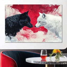 Standoff of the Wolves - NicheCanvas