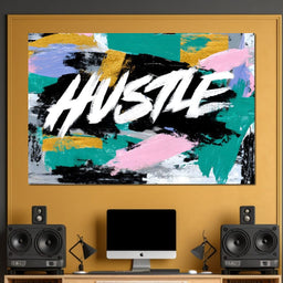 Hustle Bold Brush Energy Burst - NicheCanvas