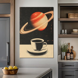 Cosmic Brew Beyond Horizons - NicheCanvas