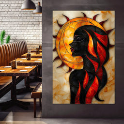 Solar Siren of the Flames - NicheCanvas