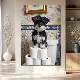 Puppy King of Soft Thrones - NicheCanvas