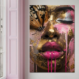 Golden Monarch Radiance - NicheCanvas