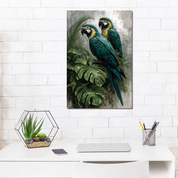 Emerald Jungle Guardians - NicheCanvas