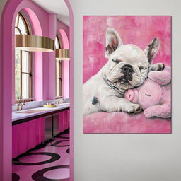 Slumbering Frenchie Dreams - NicheCanvas
