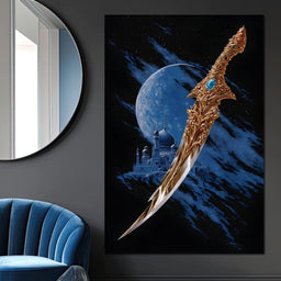 Celestial Palace Gilded Scimitar - NicheCanvas