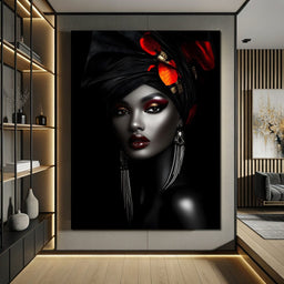 Midnight Elegance Portrait - NicheCanvas