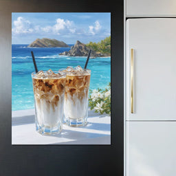 Coastal Iced Coffee Daydream - NicheCanvas