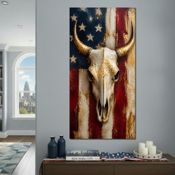 Gilded Horns Of The Republic - NicheCanvas