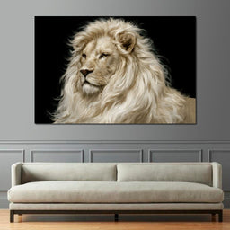 Noble Lion Mane of the Silent Plains - NicheCanvas