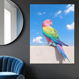 Vibrant Parrot - NicheCanvas