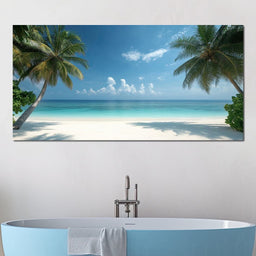 Tropical Tranquility Shoreline - NicheCanvas