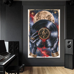 Midnight Melodies Beneath The Lunar Glow - NicheCanvas