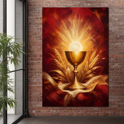 Sacred Grain and Golden Cup - NicheCanvas
