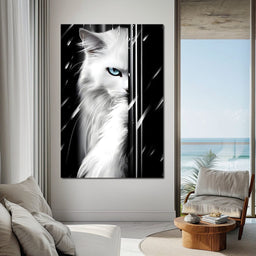 Feline Elegance in Monochrome - NicheCanvas