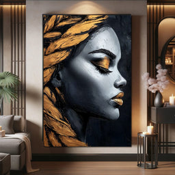 Golden Reflections Elegance - NicheCanvas