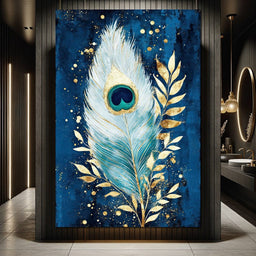 Peacock Plumage Radiance - NicheCanvas