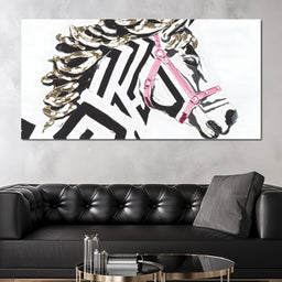 Zebra Stripes Lush Contrast - Alicia Smith - NicheCanvas