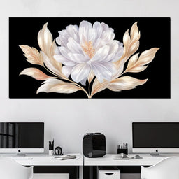 Elegant Ivory Petal Radiance - NicheCanvas